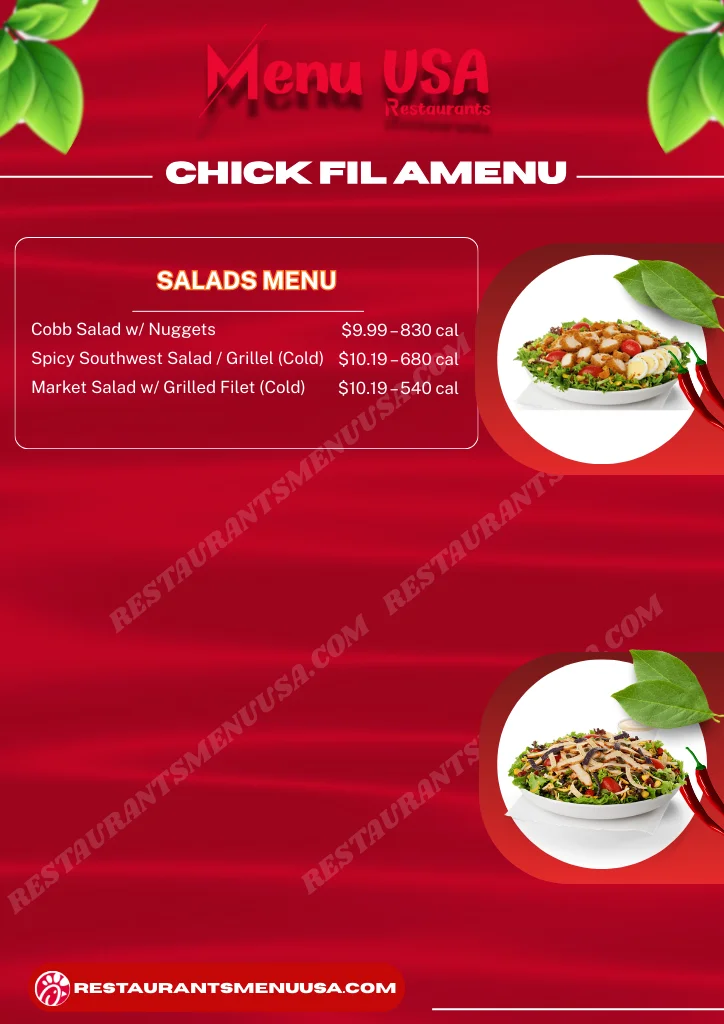 Chick-fil-A Salads Menu