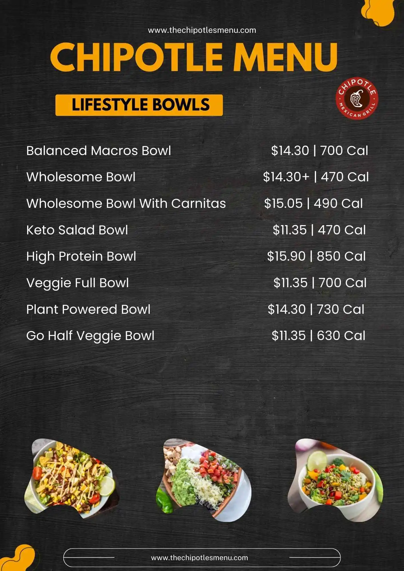 Chipotle Menus  - Menu Examples, AI Menu Generator