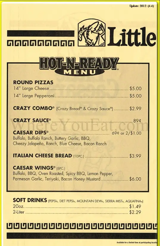 Hot-N-Ready Menu - Free AI Menu Generator, 50+ Real Menu Examples