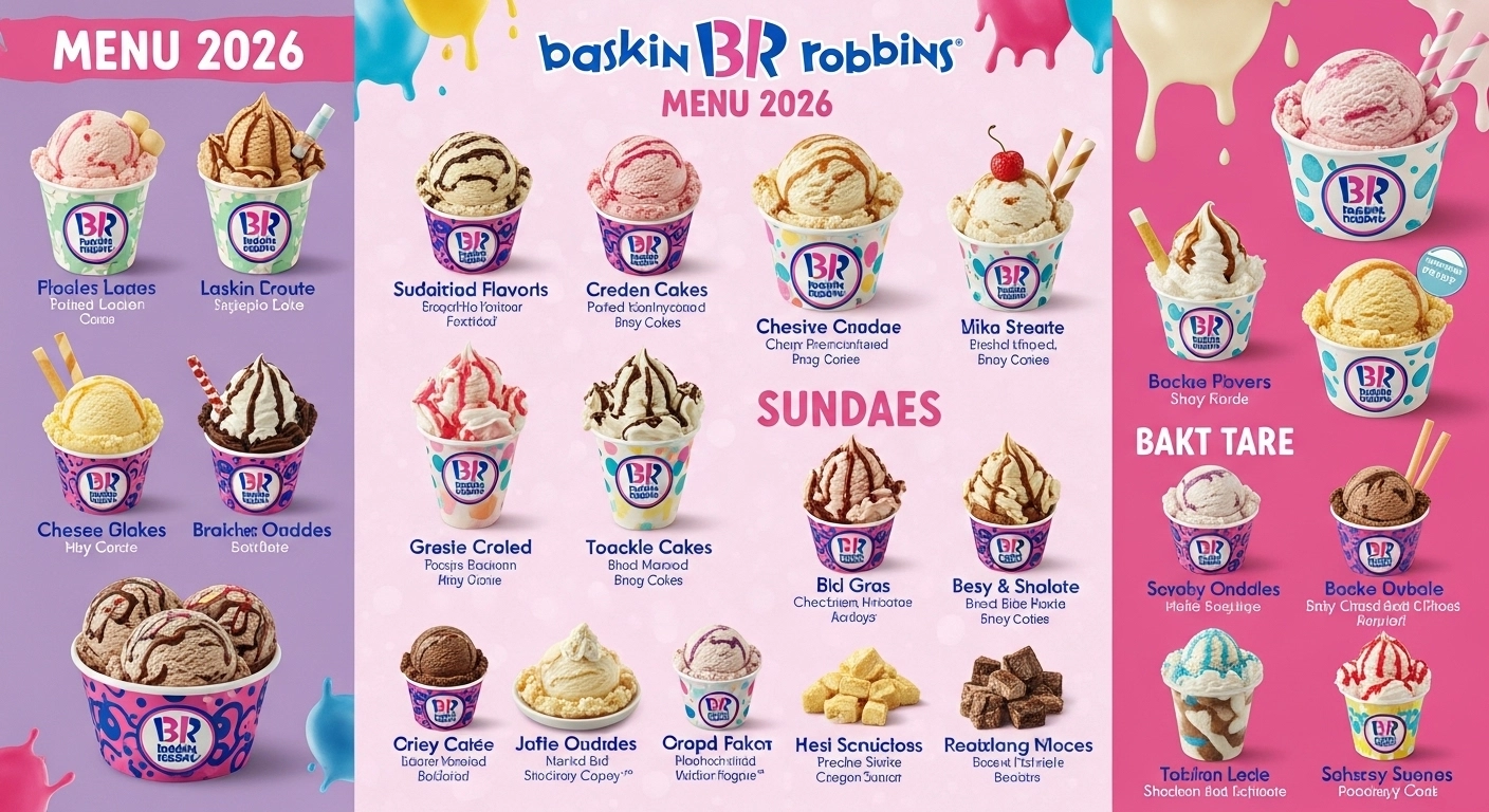 Baskin-Robbins Menu - Free AI Menu Generator, 50+ Real Menu Examples
