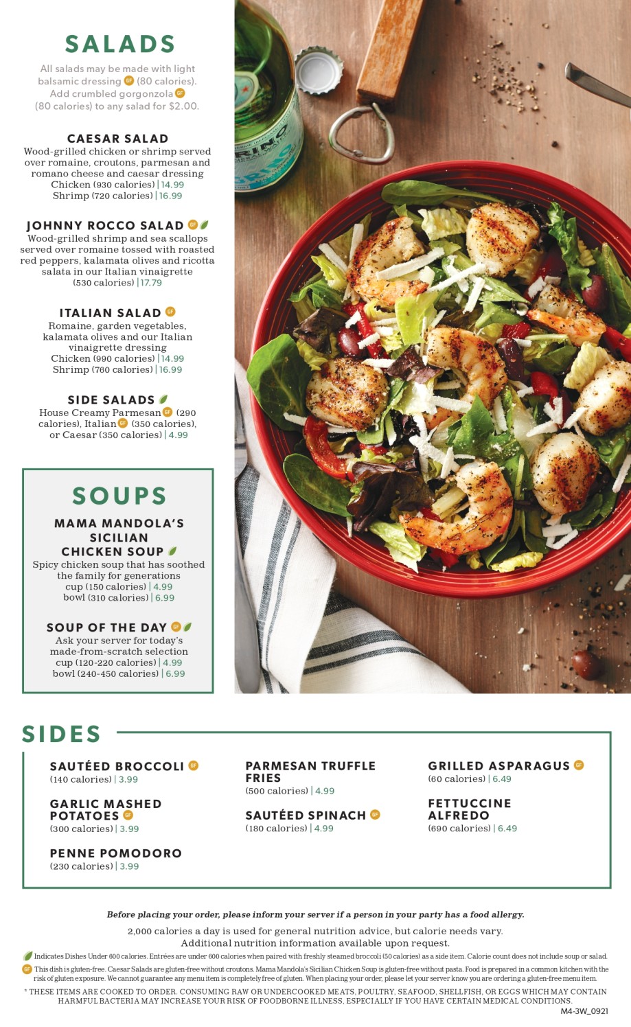 Carrabba's Italian Grill Menu  - Free AI Menu Generator, 50+ Real Menu Examples