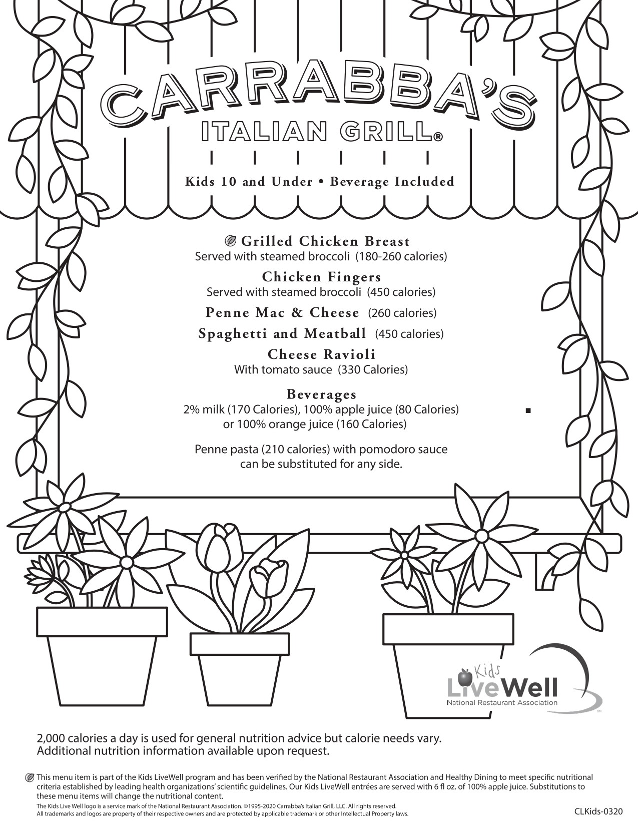Carrabba's Italian Grill Menu  - Free AI Menu Generator, 50+ Real Menu Examples