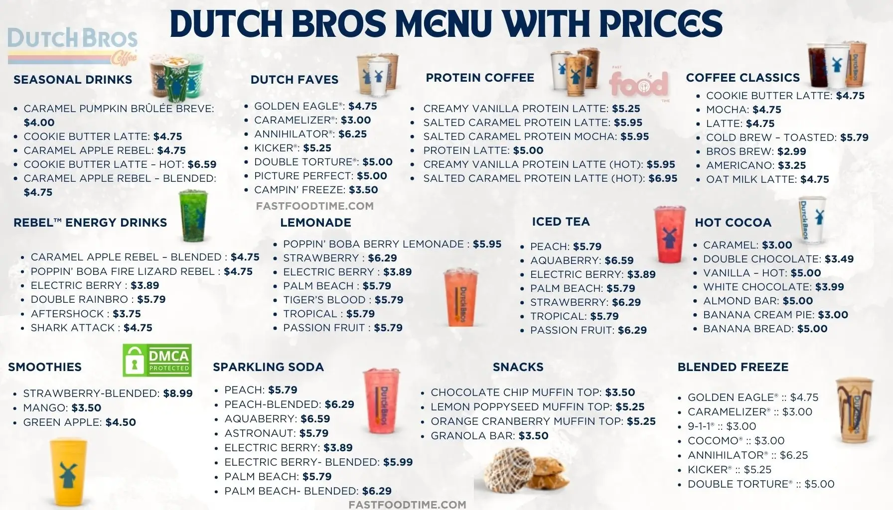 Dutch Bros Rebel® Energy Drink Menu - Free AI Menu Generator, 50+ Real Menu Examples