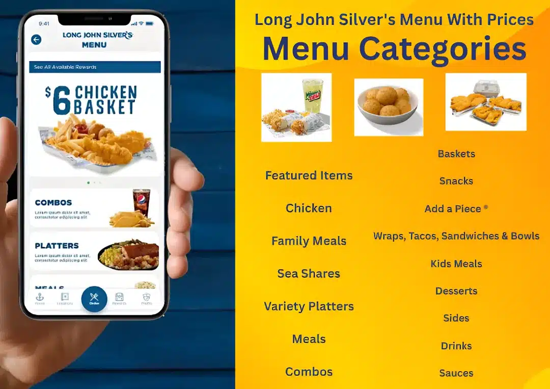Long John Silver's Menus  - Menu Examples, AI Menu Generator