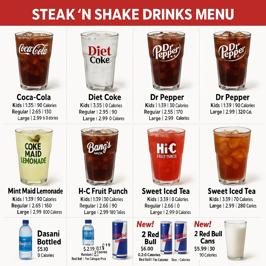 Steak ’n Shake Menu  - Free AI Menu Generator, 50+ Real Menu Examples