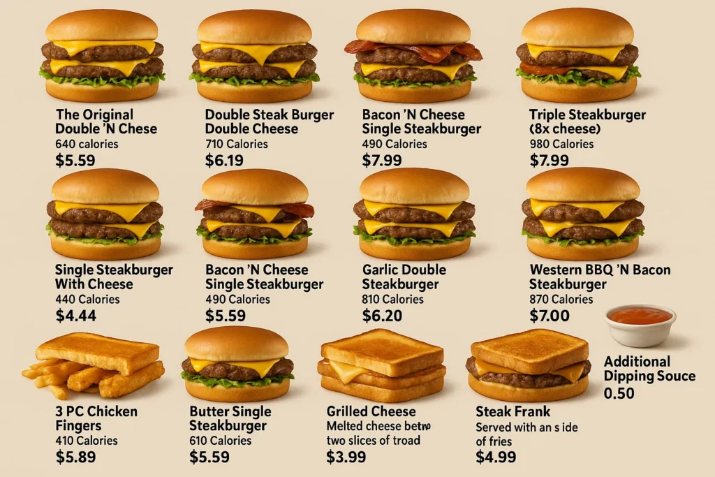 Steak ’n Shake Menu  - Free AI Menu Generator, 50+ Real Menu Examples